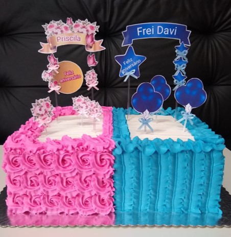 Bolo de Aniversário para Dois