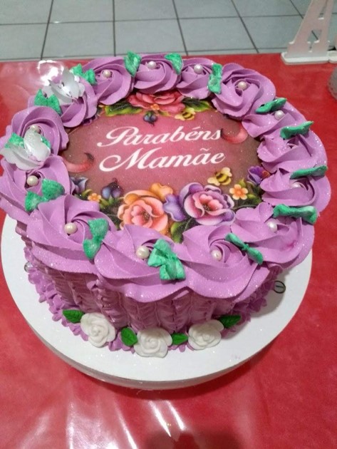 Bolo temático com Papel Arroz